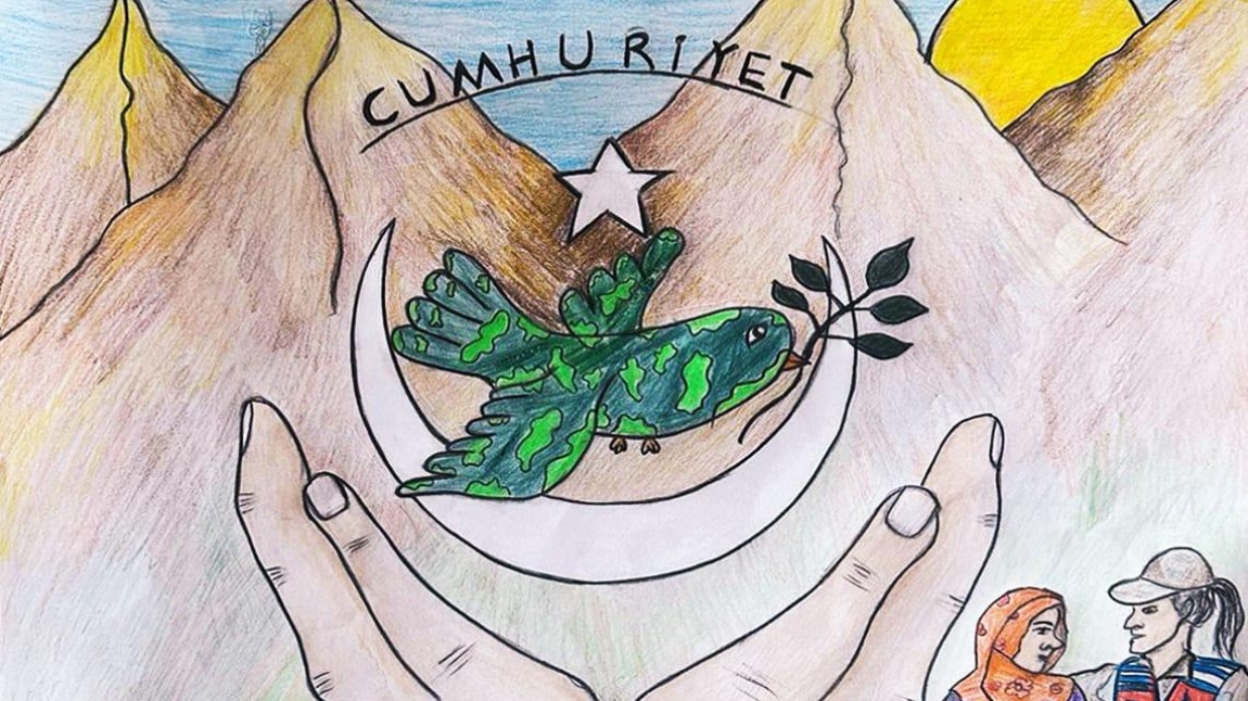  “Cumhuriyet, Güvenlik ve Jandarma” temalı resim yarışmasında Kırşehir İl 1.si oldu